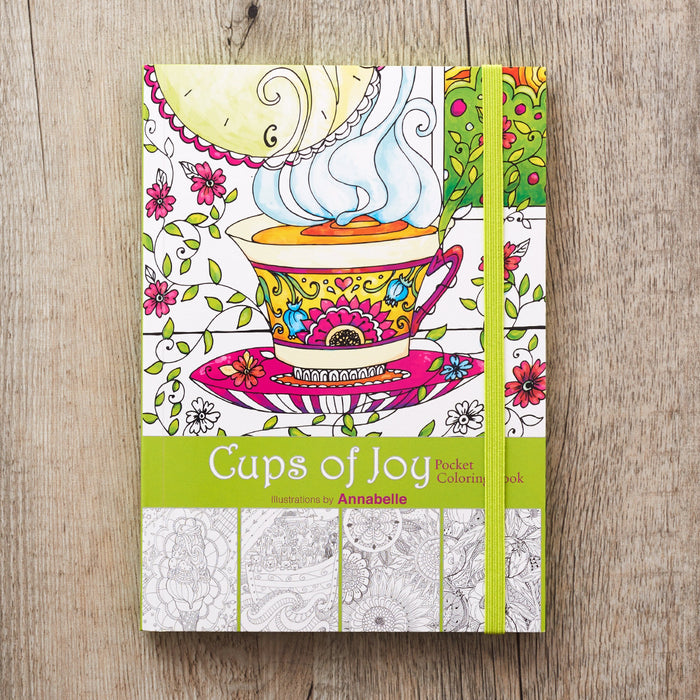 Cups Of Joy Pocket Coloring Book (5 7/8" x 8 1/4")