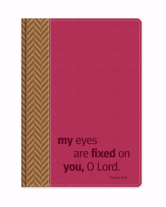 Scripture Faux Leather Journal-My Eyes