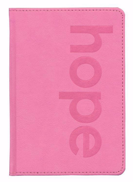 Scripture Faux Leather Pocket Size Journal-Hope (4.75 x 6.875)