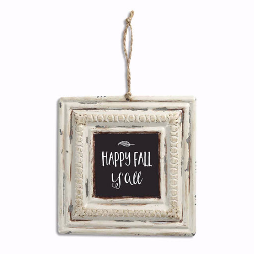 Vintage Tin Sign-Happy Fall Y'All (6 x 6)