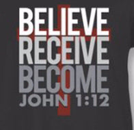 Tee Shirt-Believe Receive Become-Medium-Black (Case For Christ)