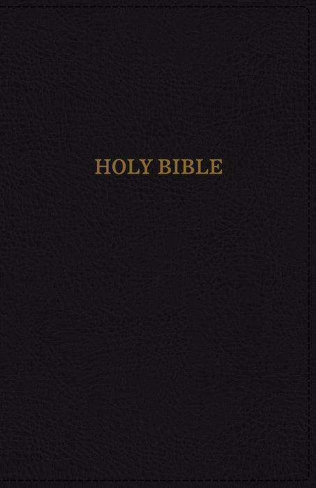 KJV Thinline Reference Bible (Comfort Print)-Black Deluxe Leathersoft Indexed