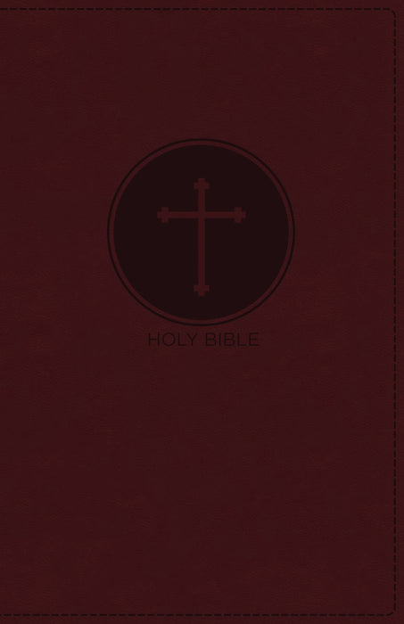 NKJV Deluxe Gift Bible (Comfort Print)-Burgundy Leathersoft