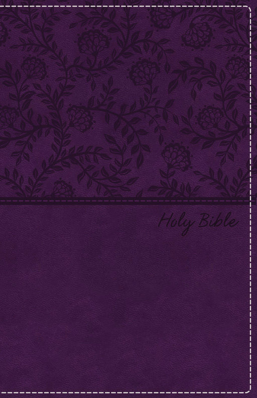 NKJV Deluxe Gift Bible (Comfort Print)-Purple Leathersoft