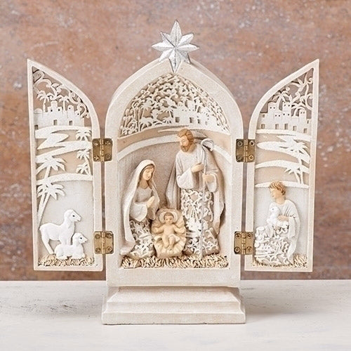 Figurine-Holy Family Triptych (8.5"H)