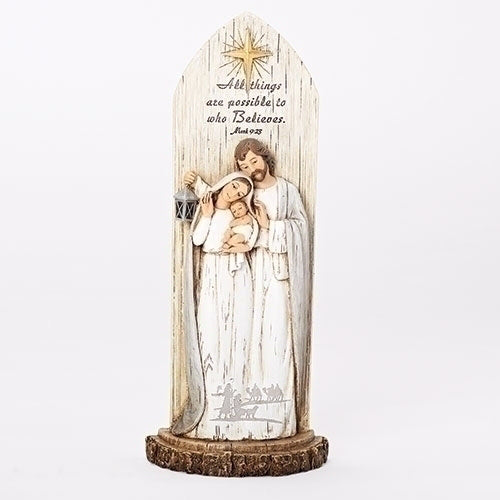Figurine-Holy Family Under Star (10.25")