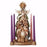 Advent Candleholder-Nativity Under Star (15")
