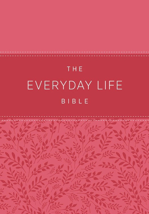 Amplified New Everyday Life Bible-Light Pink Euroluxe