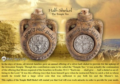 Anointing Oil-Flask With Half Shekel Design