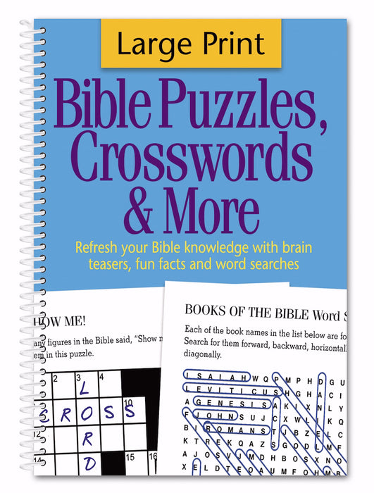 Bible Puzzles, Crosswords & More-Large Print