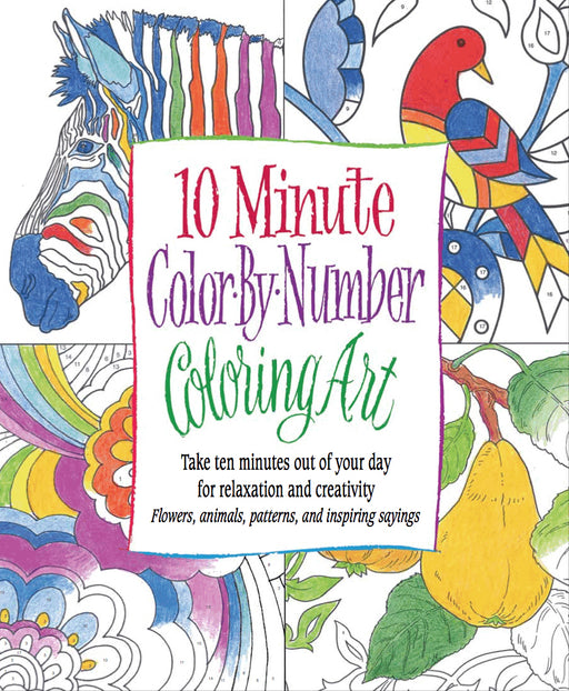 10 Minute Color By Number Coloring Art