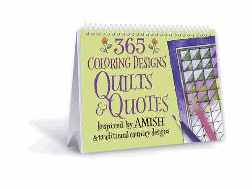Perpetual Calendar-365 Coloring Designs-Quilts & Quotes