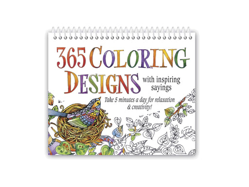 Perpetual Calendar-365 Coloring Designs With Inspiring Sayings