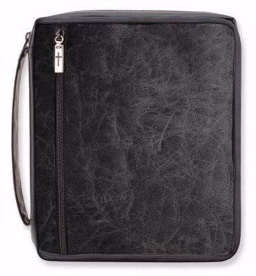 Bible Cover-Organizer-We've Got You Covered-Distressed Black-Large