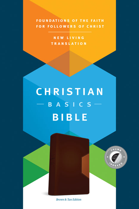 NLT2 Christian Basics Bible-Brown/Tan TuTone Indexed