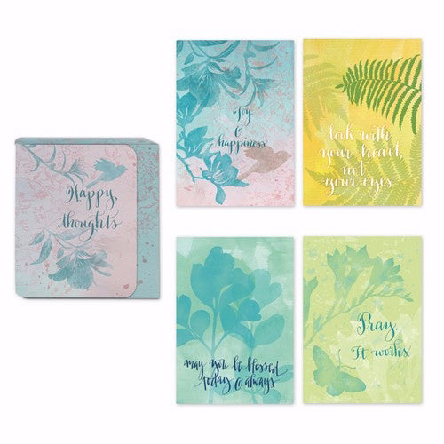 Stylish Box Assorted Notecards-Happy Thoughts