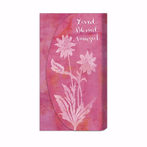 Shopping Organizer-Loved, Blessed, Amazed-Magnetic Closure (7 x 4)