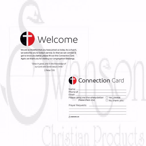 Visitor Card-Welcome! (2 Peter 3:18) (Pack Of 50) (Pkg-50)