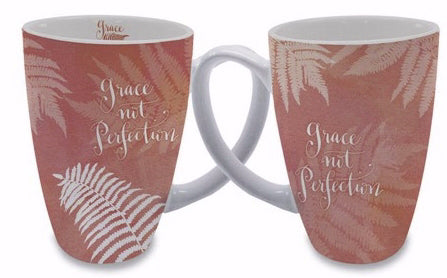 Mug-Latte Mug-Grace Not Perfection (16 Oz)