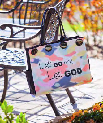 Tote-Button It Up-Let Go And Let God (22 x 17)