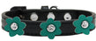 Flower Premium Collar Black With Jade flowers Size 20