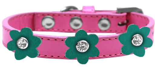 Flower Premium Collar Bright Pink With Jade flowers Size 20