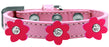 Flower Premium Collar Light Pink With Bright Pink flowers Size 14