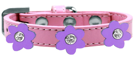 Flower Premium Collar Light Pink With Lavender flowers Size 18