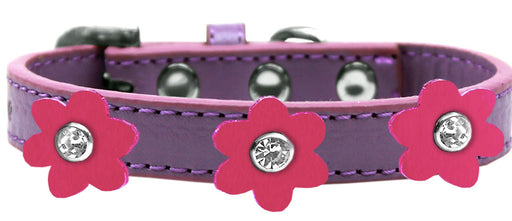 Flower Premium Collar Lavender With Pink flowers Size 20