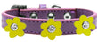 Flower Premium Collar Lavender With Yellow flowers Size 18