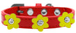 Flower Premium Collar Red With Yellow flowers Size 18