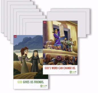 Dig-In Bible In One Year Preschool & Elementary Bible Point Posters: Quarter 2 (Set Of 13)