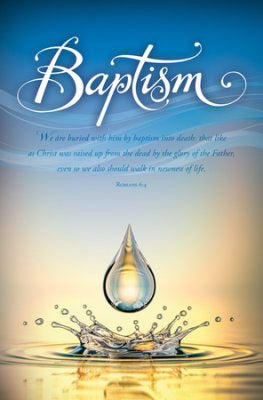 Bulletin-Baptism (Romans 6:4) (Pack Of 100) (Pkg-100)