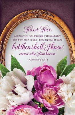 Bulletin-Funeral-Then Shall I Know (1 Corinthians 13:12) (Pack Of 100) (Pkg-100)