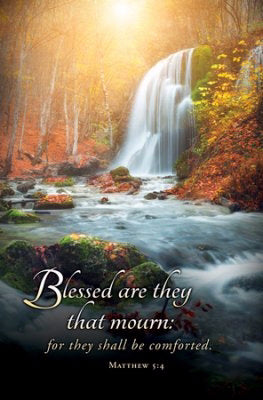 Bulletin-Blessed Are They That Mourn (Funeral) (Matthew 5:4) (Pack Of 100) (Pkg-100)