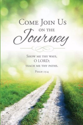 Welcome Folder-Come Join Us On The Journey (Psalm 25:4) (Pack Of 12)  (Pkg-12)