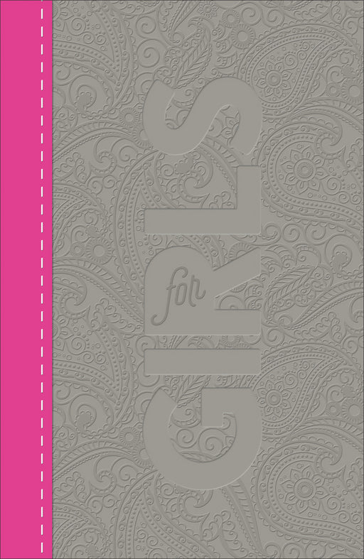 CSB Study Bible For Girls-Pewter/Pink LeatherTouch
