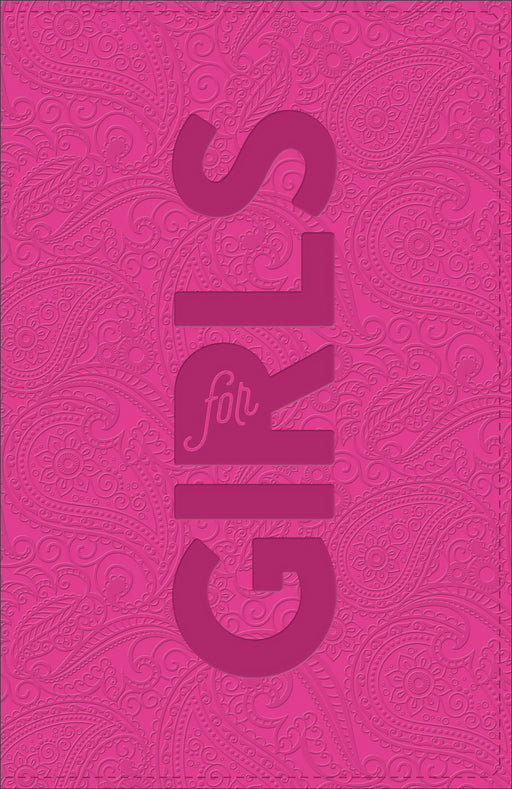 CSB Study Bible For Girls-Hot Pink Paisley LeatherTouch