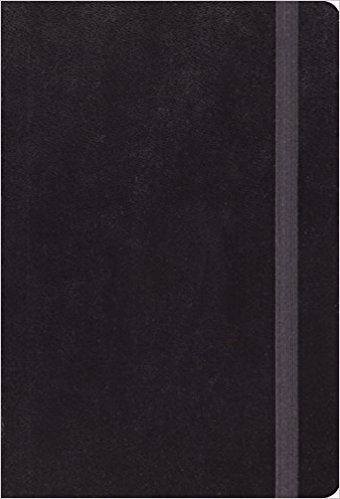 ESV Compact Bible/Large Print-Black Hardcover w/Strap