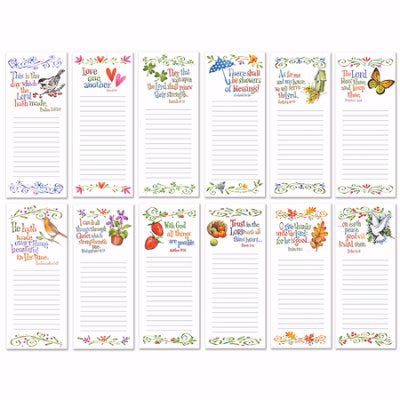 Magnetic Notepad-Seasonal/Bright (Pack Of 12 Designs) (Pkg-12)