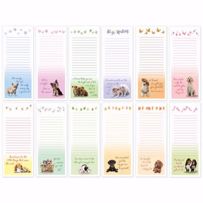 Magnetic Notepad-Seasonal/Puppy (Pack Of 12 Designs) (Pkg-12)
