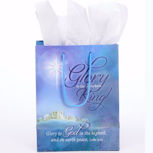 Gift Bag-Glory To The Newborn King! (7 x 9 x 4)