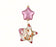 Ornament-Twinkle Baby's First Christmas-Pink (6.75")