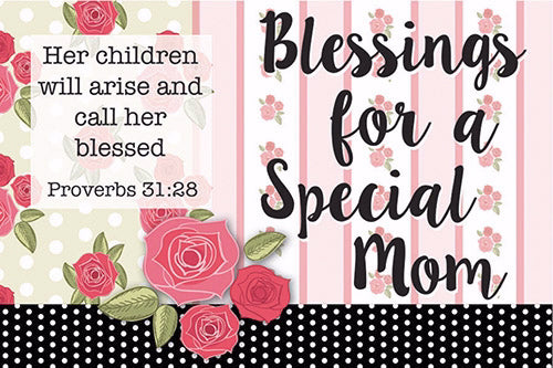 Cards-Pass It On-Blessings Special Mom (3"x2") (Pack of 25) (Pkg-25)
