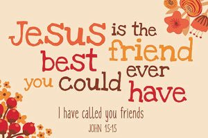 Cards-Pass It On-Jesus Is The Best Friend (3"x2") (Pack of 25)