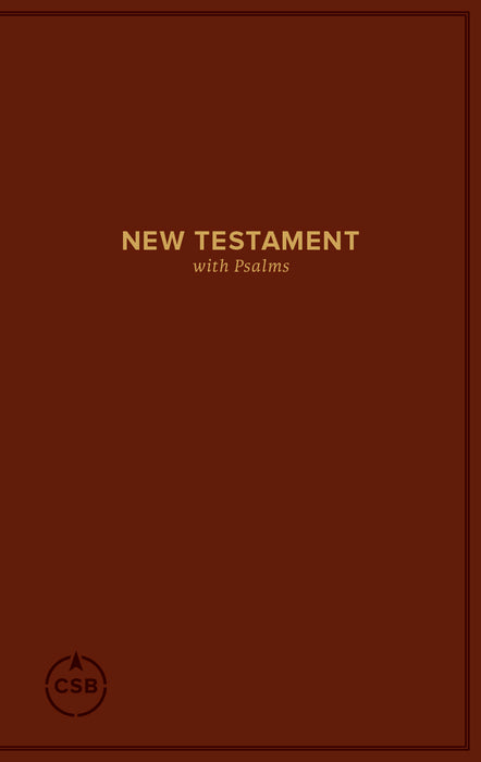 CSB Pocket New Testament With Psalms-Burgundy Softcover