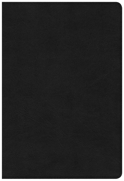 KJV Large Print Ultrathin Reference Bible-Premium Black Genuine Leather