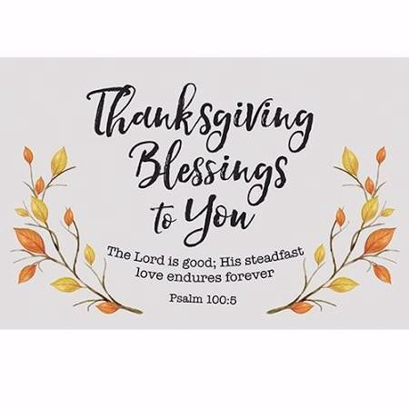 Cards-Pass It On-Thanksgiving Blessings (3"x2") (Pack of 25) (Pkg-25)