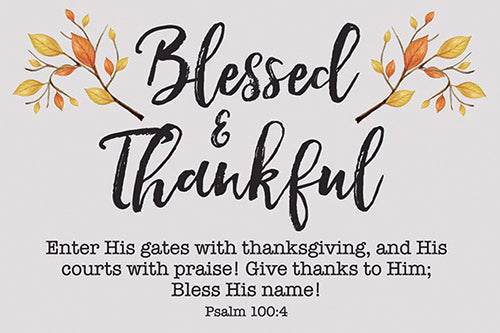Cards-Pass It On-Blessed & Thankful (3"x2") (Pack of 25) (Pkg-25)
