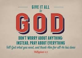 Postcard-Give It All To God (6 x 4.25) (Pack Of 6) (Pkg-6)